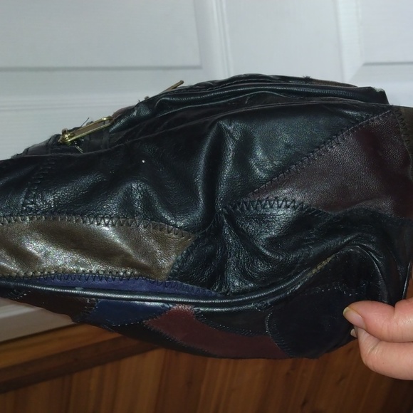 Zeca Italy design patch style cross body bag purse - Picture 10 of 17